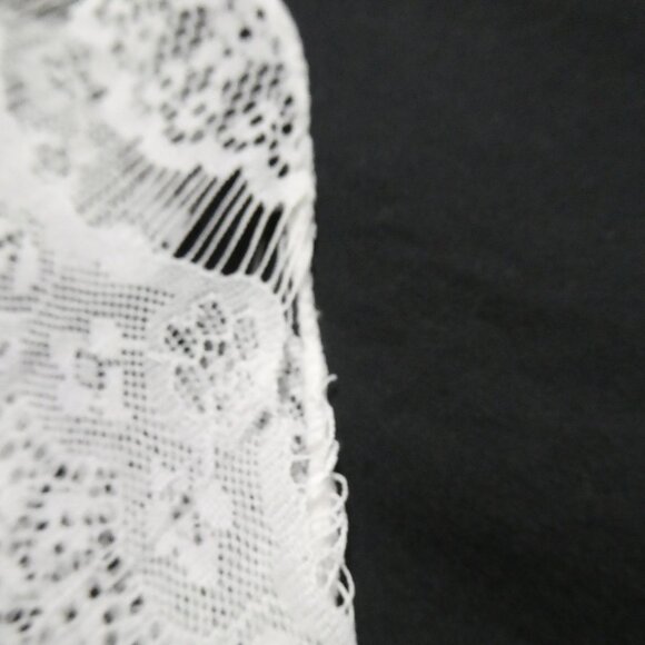 COTTON EXPRESS | large | White Lace Short Sleeve Shirt - Picture 14 of 14